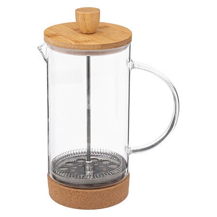 caffettiera in vetro di bambù 1l