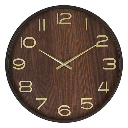 orologio in legno ivana mar d38, marrone tonka