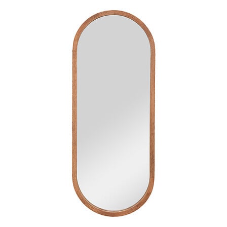Gianni specchio in legno 35x90, marrone