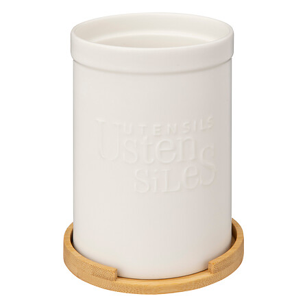 vaso portautensili bianco natureo brc, bianco