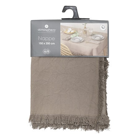tovaglia cotone frang maha gr150x250, grigio