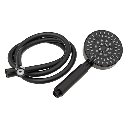 Soffione doccia 5 funzioni + flex nr, nero