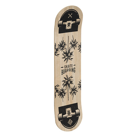 Skateboard in legno deven 80x20, nero