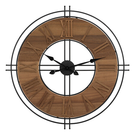 orologio in metallo/mdf dorian d65, marrone
