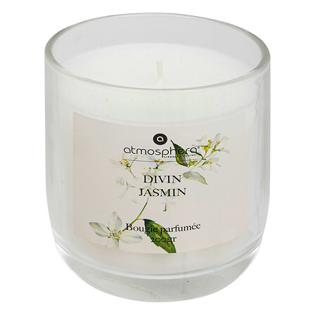 Candela votiva in vetro Oudy Jasm 200g, verde