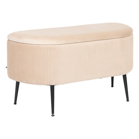 panca scatolata dentro velluto solare bge, beige
