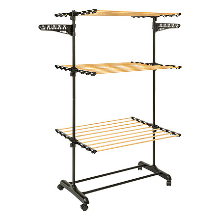 stendibiancheria a torre 25m nero bara, beige