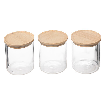 set vaso epx3 ver + legno ermetico, trasparente