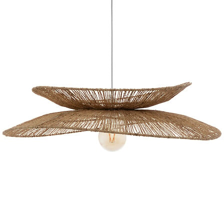 Lampada a sospensione in iuta alara naturale d69,5