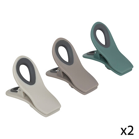 set di pinze hermetiq x6 pp, colori assortiti
