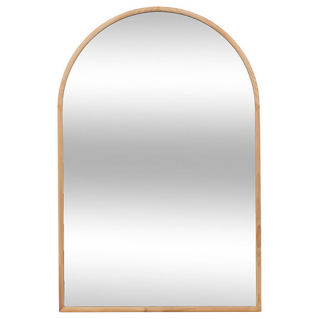 Specchio in legno kim arch 60x90, beige