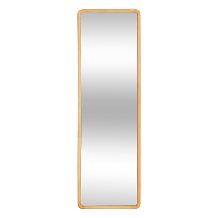 Specchio in legno Kim 116x35, marrone