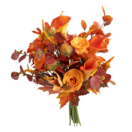 bouquet mix autunno james h55, arancione