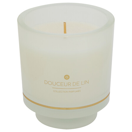 Ilae lumino votivo in vetro lino 225g, bianco