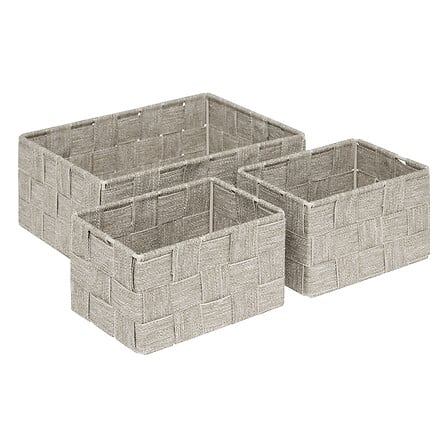 set x3 cestini lise beige, beige