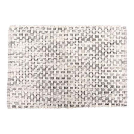 tappeto cotone treccia grigia 50x75, grigio