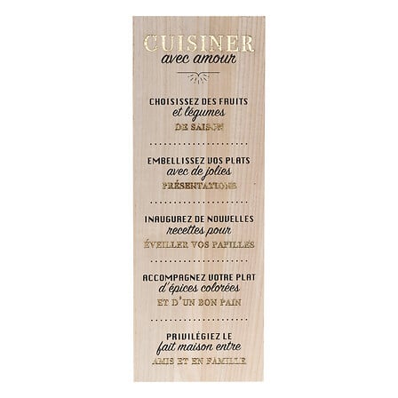 decorazione da parete in mdf louison 78x28, marron