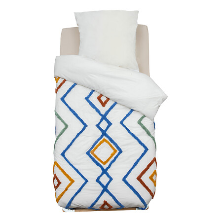 ornamento cotone lav tuft ma 140x200, multicolore