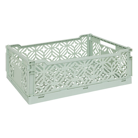 cassetta pieghevole 40x30x15 verde, verde chiaro