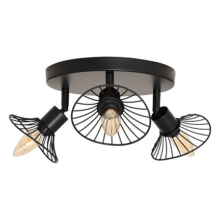 soffitto x3 metallo adelia nr d25, nero