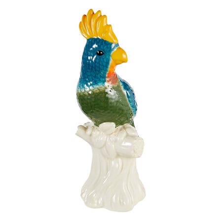 uccello in ceramica yuca h25, multicolore