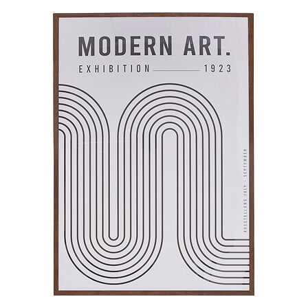 poster con cornice artistica Adem 50x70, bianco e