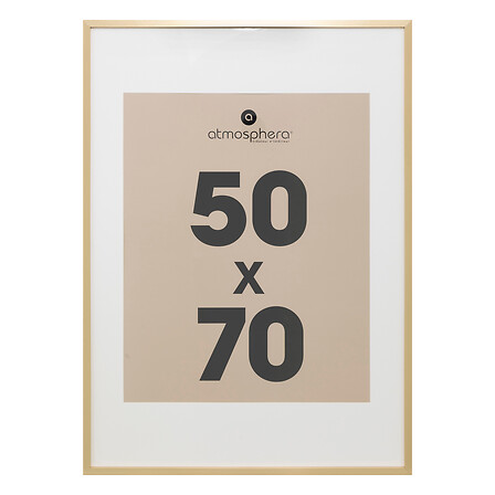cornice portafoto oro manu 50x70 dis, dorato