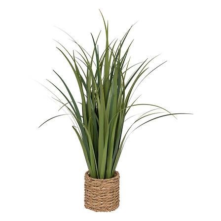 vaso in lino naturale Zya h91, verde