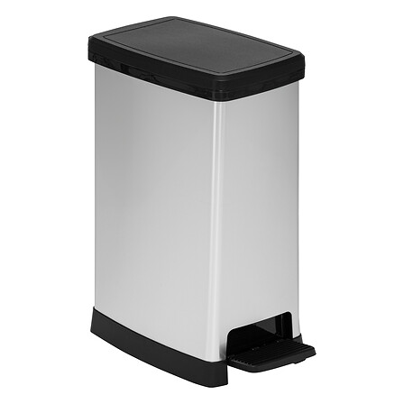 Ped Plast 40L Slim Soft C Bin, argento