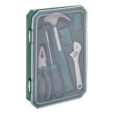 Set di 16 cacciaviti e pinze, verde