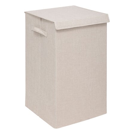 cesto portabiancheria 74l colori lino, lino beige
