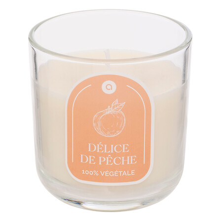 cero votivo in vetro floa pech 115g, bianco