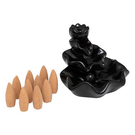 Fontana di incenso iloe x10, nero