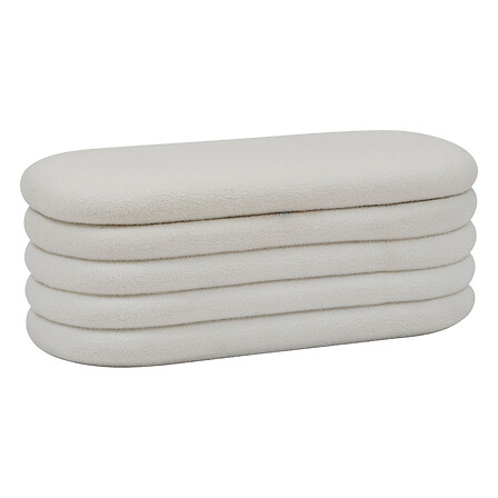Panca Giulia blc curly box, bianca