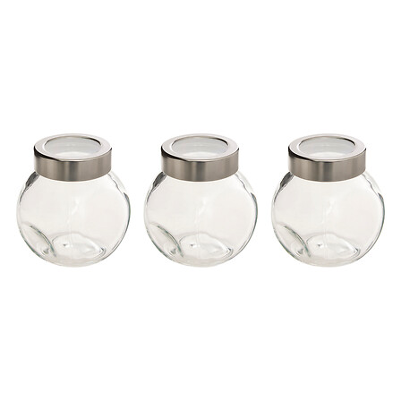 set di 3 barattoli per spezie da 0,2 l miro, trasp