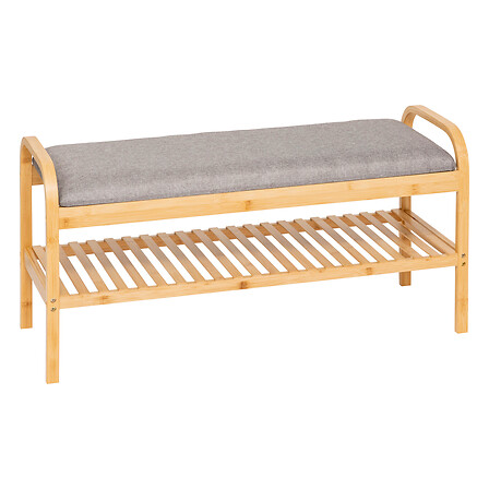 Panca portascarpe beige accogliente composta da 4