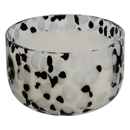 Candela votiva in vetro mancha ambrato da 540 g, n