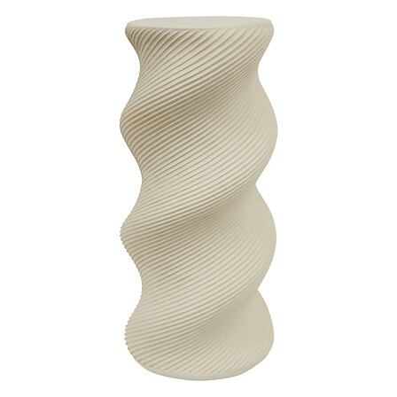 portavasi twist bianco h60, beige