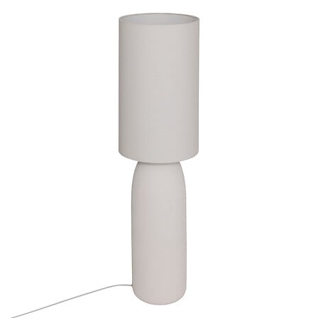 Lampada da terra cilindrica Keyah, bianca, H111, g