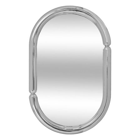 specchio ovale chr micaela pl h55, argento