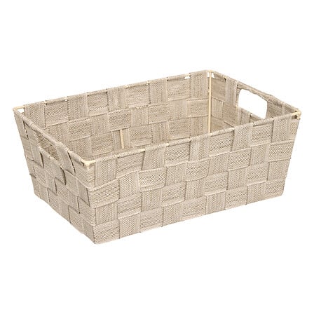 cestino smussato, beige, beige