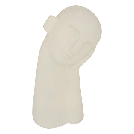 statua in resina wonj h24,5, bianco caldo