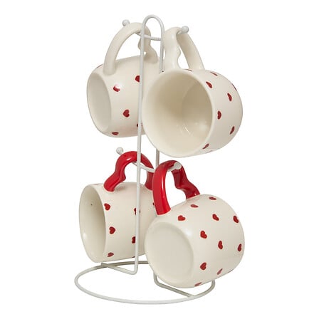 set di 4 tazze di San Valentino, 22 cl