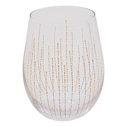 bicchiere basso x4 lunis o 54cl, oro