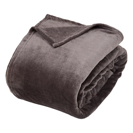 coperta in flanella semplice gf 240x260, grigio sc