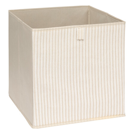 scatola portaoggetti 31x31 beige cotty, crema
