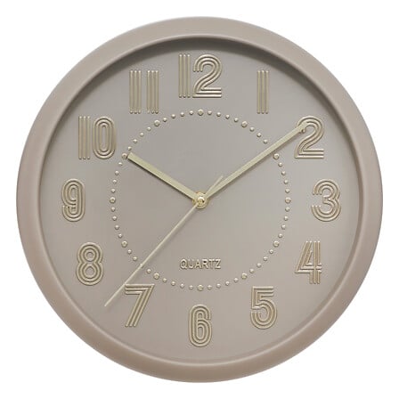 orologio in plastica alizee color tortora d30, bei