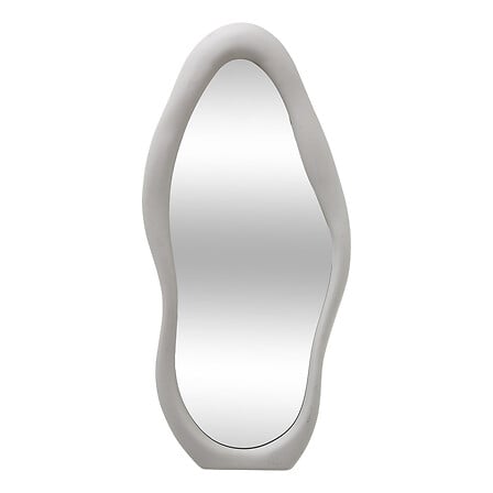 Specchio di plastica, Angie, 75x33, sabbia