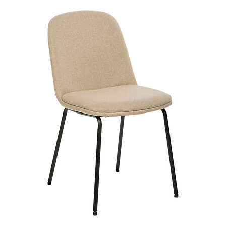 Sedia in tessuto Neora bge / nr, beige