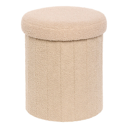 Pouf pieghevole Jaiko BGE RD Bouclé, beige